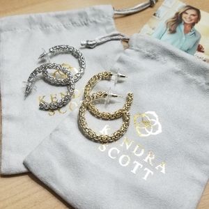 Kendra Scott Maggie Hoop Earrings in Filigree